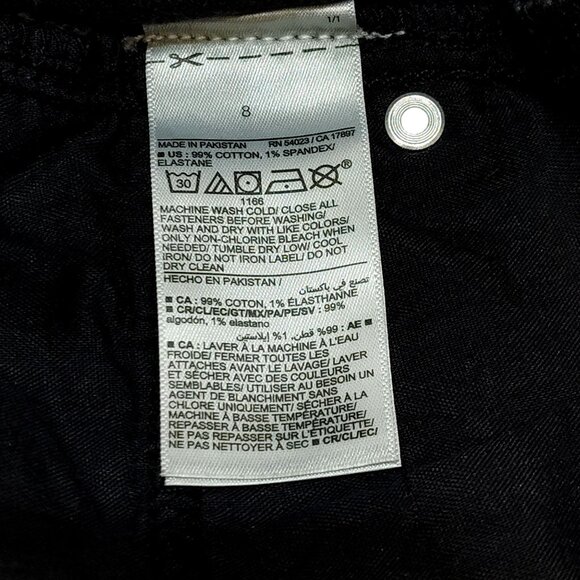 Old Navy High-Rise O.G. Straight Cut-Off Ankle Jean Secret-Smooth Pockets Size 8 - Picture 9 of 10